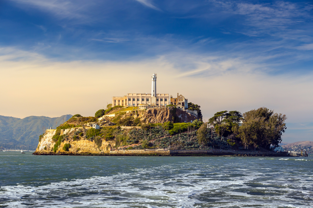 Wyspa Alcatraz w San Francisco, USA.